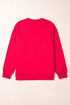 Santa Baby Script Graphic Holiday Crew Neck Sweatshirt