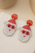 Santa Character Motif Acrylic Dangle Earrings