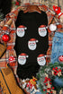 Santa Graphic Print Short Sleeve Crewneck Shirt