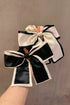 Satin Bow Knot Decorative Trim Hair Scrunchie