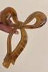Satin Finish Long Tail Bow Knot Claw Clip