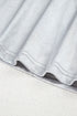 Satin Finish Muscle Shoulder Ribbed Trim Top