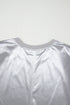 Satin Finish Muscle Shoulder Ribbed Trim Top