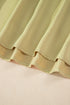 Satin Notched V Neck Tiered Plus Size Maxi Dress