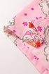 Satin Novelty Print Long Sleeve Button Down Pajama Set