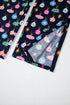 Satin Ornament Print Button Down Long Sleeve Pajama Set