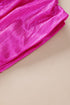 Satin Ruched Sleeve Knotted Open Back Blouse