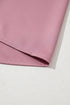 Satin Ruffle Sleeve Round Neck Blouse Top