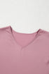 Satin Ruffle Sleeve Round Neck Blouse Top