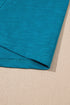 Satin Trim Slub Knit Scoop Neck Tank Top