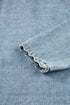 Scallop Trim Collar Mineral Washed Patched Pocket Denim Jacket