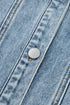 Scallop Trim Collar Mineral Washed Patched Pocket Denim Jacket