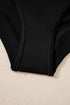 Scalloped Double Strap Empire Waist Tankini Top