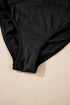 Scalloped Double Strap Empire Waist Tankini Top