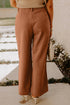 Scalloped Edge Pocket Full Length Modern Pants