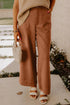 Scalloped Edge Pocket Full Length Modern Pants