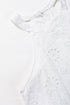 Scalloped Eyelet Halter Trapeze Mini Dress