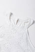 Scalloped Eyelet Halter Trapeze Mini Dress