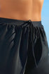 Scalloped Hem Drawstring Waist Pull On Shorts