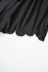 Scalloped Hem Drawstring Waist Pull On Shorts