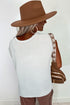 Scalloped Hem Textured Knit Short Sleeve Top