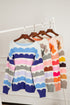 Scalloped Pattern Wide Neck Long Sleeve Sweater