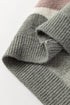 Scalloped Pattern Wide Neck Long Sleeve Sweater