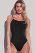 Scoop Neck Lace Up Back One Piece Swimsuit