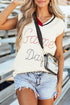 Script Graphic Varsity V Neck Sweater Vest