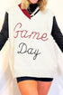 Script Graphic Varsity V Neck Sweater Vest