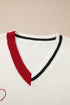 Script Graphic Varsity V Neck Sweater Vest