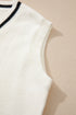 Script Graphic Varsity V Neck Sweater Vest