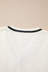 Script Graphic Varsity V Neck Sweater Vest