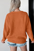 Script Phrase Graphic Ribbed Knit Crew Neck Sweater