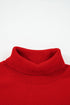 Script Text Snowflake Sleeve Mock Neck Knit Sweater