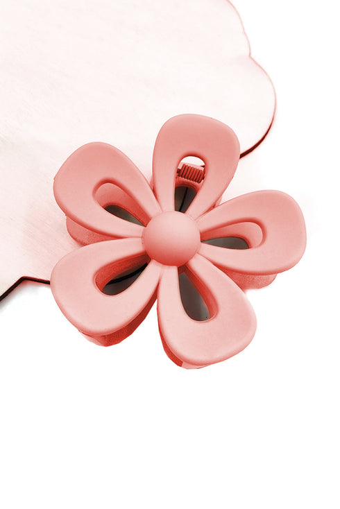 Sculpted Floral Cutout Design Hair Claw Clip