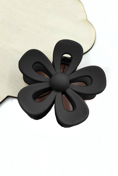 Sculpted Floral Cutout Design Hair Claw Clip