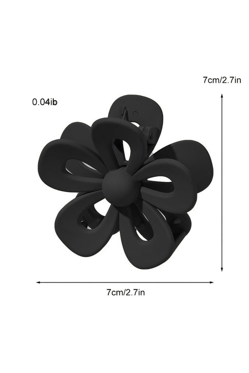 Sculpted Floral Cutout Design Hair Claw Clip