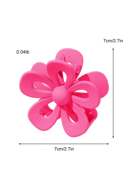 Sculpted Floral Cutout Design Hair Claw Clip