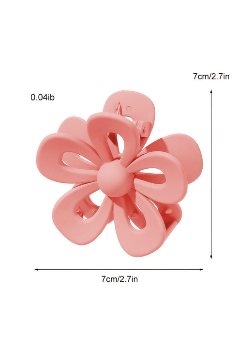 Sculpted Floral Cutout Design Hair Claw Clip