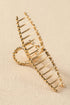 Sculptural Alloy Metal Twist Design Jaw Hair Clip