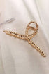 Sculptural Alloy Metal Twist Design Jaw Hair Clip