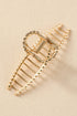 Sculptural Alloy Metal Twist Design Jaw Hair Clip
