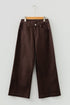 Seamed Center Wide Leg Cropped Denim Jeans
