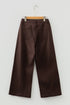 Seamed Center Wide Leg Cropped Denim Jeans