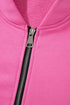 Seamed Zipper Jacket Drawstring Wide Leg Pant Set