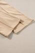 Seamed Zipper Jacket Drawstring Wide Leg Pant Set