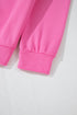Seamed Zipper Jacket Drawstring Wide Leg Pant Set