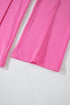 Seamed Zipper Jacket Drawstring Wide Leg Pant Set