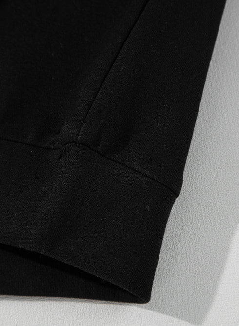 Seamed Zipper Jacket Drawstring Wide Leg Pant Set